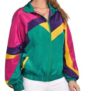 Chaqueta Cortavientos de Nailon con Bloques de Color Personalizada al por Mayor, Chaqueta Cortavientos para Mujer, Chaquetas Personalizadas para Mujer - Product Image 3