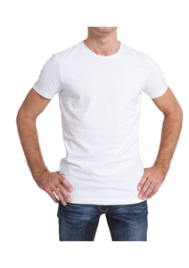 Camiseta de algodón 100% para hombre, cuello redondo, manga corta, 180 gramos, peso de tela, método de tejido no tejido - Product Image 3