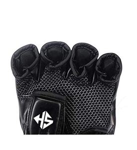 Gants professionnels de boxe et MMA demi-doigt en cuir PU avec service OEM - Product Image 5