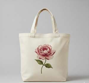 Bolsos Tote de Lona Casuales y Elegantes para Mujer, Marca Luxe Enterprises 2026, Diseño Plegable con Cremallera, Impresión Digital Personalizada por Transferencia Térmica - Product Image 2
