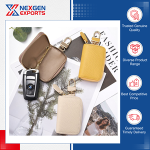 Porte-clés de voiture en cuir PU de qualité supérieure, style moderne et tendance, disponible en stock pour les acheteurs en gros - Product Image 3