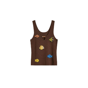 BY MULTI CRAFT <b>Women</b> Orange <b>Top</b> with Front <b>Lemon</b> Slice Beaded Criss-Cross Neckline Breathable Casual Cotton Fabric Spring Set - Product Image 6