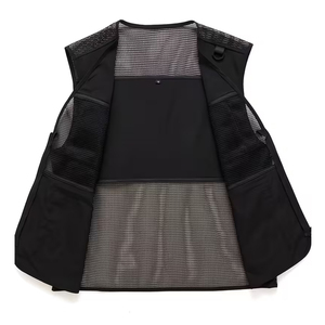 Veste sans manches en maille pour homme, 6XL, multi-poches, couleur noire, été, photographie, pêche, pour adulte, vente chaude - Product Image 3
