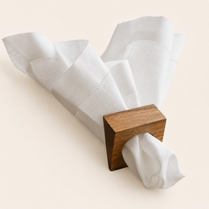 Handmade Wooden Napkin Rings Set of 6 Natural Acacia Wood Holder for Farmhouse Wedding Dinner <b>Party</b> & Kitchen <b>Table</b> Decor - Product Image 6