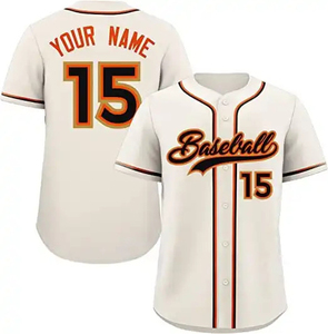 Camiseta de Béisbol al por Mayor para Hombre, Uniforme de Béisbol Personalizado de Primera Calidad, Conjuntos de Camisetas de Béisbol OEM Más Vendidos - Product Image 1