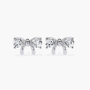Pendientes de Oro Sólido de 14K con Diamante Cultivado en Laboratorio de 2ct en Forma de Pera, Elegantes para Mujer, para Bodas y Uso Diario, Regalo - Product Image 5