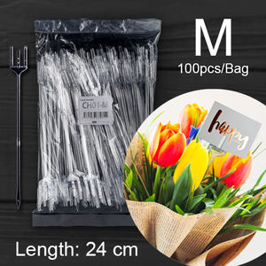 ที่ใส่การ์ดสำหรับการ์ดอวยพร วัสดุโพลีสไตรีน สำหรับตกแต่งช่อดอกไม้ในวันตรุษจีนและวันเกิด ลายดอกไม้ช็อกโกแลต - Product Image 6