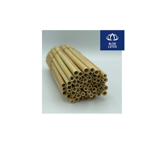 Pajitas de Bambú Ecológicas, Seguras y Limpias, de Calidad Confiable, Ideales para Servir Bebidas Frías y Beber Jugos Directamente - Product Image 1