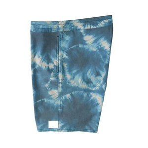<b>Men</b> Tie Dye Board <b>Shorts</b> Mid Waist Drawstring Quick Dry Casual <b>Short</b> <b>Shorts</b> Blue White <b>Pattern</b> Woven Polyester OEM Service - Product Image 2