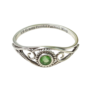 1.9 Grams <b>Peridot</b> Fashion <b>Ring</b> - Product Image 2