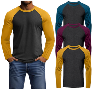 <b>Men's</b> Short Sleeve <b>Collarless</b> Casual Heat-Transfer Printed Cotton T-<b>Shirt</b> Soft Summer - Product Image 3