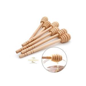 Cuchara para miel de madera sostenible, hecha a mano, de madera maciza, para uso diario. - Product Image 1