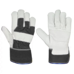 Gants de travail en cuir de vachette grainé robuste pour grimpeurs canadiens, texture lisse, longue durée, doux, confortables, gants de sécurité - Product Image 5