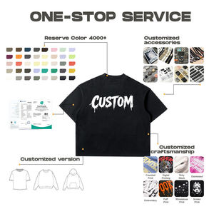 เสื้อยืดโอเวอร์ไซส์แขนสั้นพิมพ์ลายซิลค์สกรีน น้ำหนัก 260 กรัม ผ้าฝ้าย 100% ทรงหลวมไหล่ตก ป้องกันรอยยับ ระบายอากาศได้ดี สำหรับผู้ชาย - Product Image 5