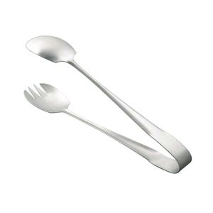 Pince à salade ovale en acier inoxydable au prix de gros pince à salade en métal accessoires de cuisine gadget de restaurant - Product Image 1