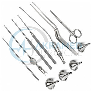 Juego de Instrumentos de Miringotomía con Certificación CE, 11 Piezas, Instrumentos Quirúrgicos de Acero Inoxidable Reutilizables para Cirugía de Oído, Kit de Instrumentos Quirúrgicos ORL - Product Image 6