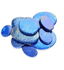 Lot de 100 grammes de cabochons en lapis-lazuli naturel, 9 à 11 pièces, pierres mélangées pour grossistes, détaillants, revendeurs, bijoutiers, fabricants - Product Image 5