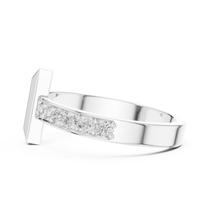 Bague en diamant de laboratoire taille brillant rond pour homme, plaqué or 10K 14K, alliance de luxe pour fiançailles et mariage, pierre synthétique certifiée IGI - Product Image 4