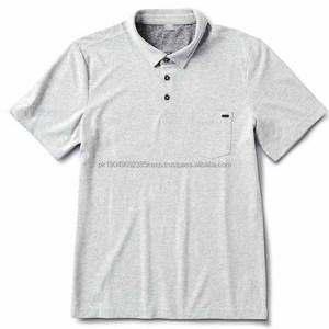 Polo de Rendimiento para Hombre de Marca Personalizada, Tejido de Punto Reciclado de Piqué 100% Poliéster con Patrón Liso para Golf - Product Image 4