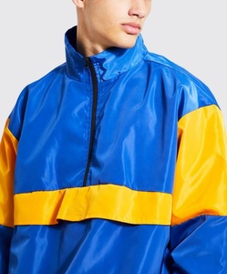 Nylon Half Zipper Windbreaker <b>Jacket</b> Branded Logo Embroidery Plus Sizes Windproof Sports <b>Jacket</b> <b>Pullover</b> <b>Jacket</b> For <b>Men's</b> - Product Image 3