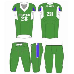 Uniforme de football américain haut de gamme, tissu 100% polyester, uniformes de football sur mesure, impression par sublimation complète, séchage rapide - Product Image 1
