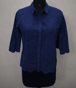 Camisa de Mujer 100% Algodón, Manga Larga, Informal, Formal, Fabricante de Marca Privada OEM - Product Image 4