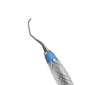Periodontal Dental Harmony 11/<b>12</b> Gracey Curette Sambrialmed International Ergonomic Manual Hollow Handle Silver Premium CE - Product Image 2