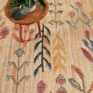 Tapis en jute de qualité supérieure, tissé à la main, écologique, durable, réversible, style bohème, en fibres naturelles, vente en gros - Product Image 4