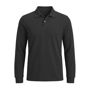 Polo personalizado para hombre, manga corta, tejido sólido y transpirable, logotipo bordado en la parte delantera, 100% algodón. - Product Image 1