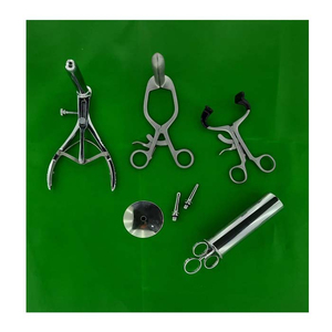 Spéculum rétractable manuel pour examen proctologique, seringue à lavement, instrument réutilisable en acier inoxydable allemand - Product Image 1