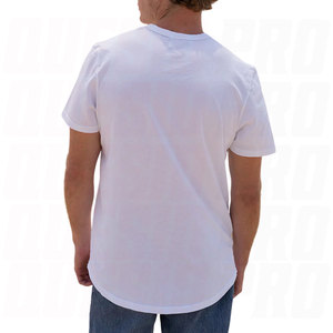 เสื้อยืดเฮนลีย์แขนสั้นผู้ชาย สีขาว ผ้าฝ้ายออร์แกนิค 100% คุณภาพพรีเมียม ระบายอากาศได้ดี ทรงปกติ ผ้าไม่หดตัว ได้รับการรับรอง - Product Image 5