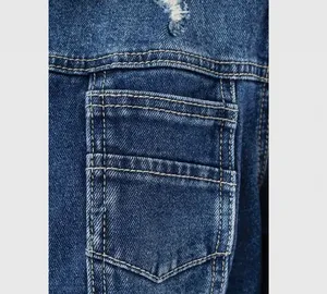 Women's Flo Short <b>Denim</b> <b>Coats</b> Ladies Streetwear Hip Hop Trend Casual Regular Fit Spring Medium Washed Simple Cotton Outwear - Product Image 5