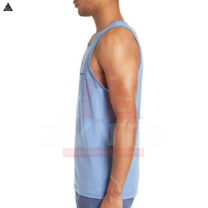 Débardeurs de musculation et de fitness pour hommes en coton avec logo personnalisé, débardeurs de course à pied pour hommes - Product Image 6