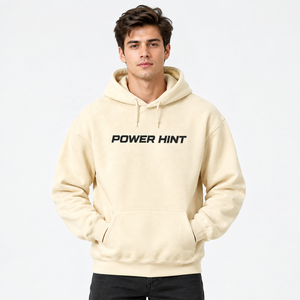 Sweat-shirt à capuche personnalisé avec logo brodé, en molleton épais 360 GSM, motif léopard, coupe ample et oversize pour homme - Product Image 1