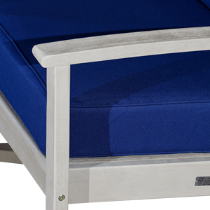 เก้าอี้โยกไม้ยูคาลิปตัสสีเทาดริฟท์วูดพร้อมเบาะสีกรมท่าสำหรับใช้ในสวน - Product Image 5