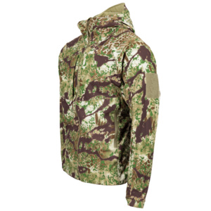 Veste de chasse softshell camouflage pour homme, manches longues, imperméable, pour l'automne, motif Optifade imprimé, patch sur la manche gauche - Product Image 4
