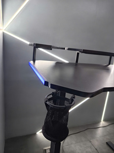 Electric Height Adjustable Standing <b>Desk</b> with Steel Frame and Melamine PB Desktop - Product Image 4
