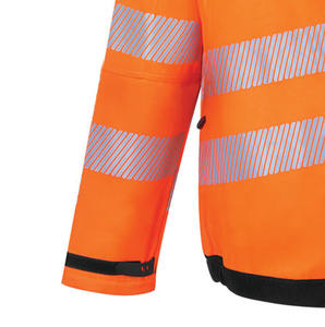 Chaqueta de seguridad reflectante para deportes al aire libre, trabajo, invierno, con calefacción, servicio OEM, a prueba de viento, con capucha, gruesa, de poliéster, para hombre. - Product Image 3