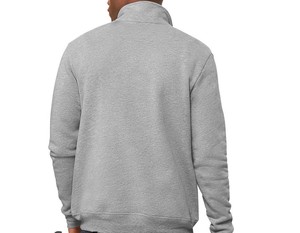 เสื้อสเวตเชิ้ตผู้ชายทรงมาตรฐานแบบใหม่ คอตั้ง ซิป ¼  แขนยาว ปลายแขนริบ  ผ้าเนื้อนุ่ม ระบายอากาศได้ดี เหมาะสำหรับฤดูใบไม้ผลิ - Product Image 2