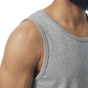 Camiseta sin Mangas Deportiva de Punto para Hombre, Color Gris, 100% Poliéster, Cuello Redondo, Estampado con Personajes, Secado Rápido, Informal, Marca Vornex Industry - Product Image 5