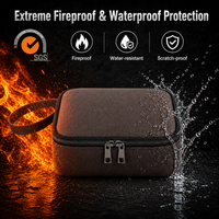 Sac de rangement pour batterie externe, étanche et ignifuge, organiseur électronique, pochette de voyage pour câbles, chargeurs, étui de rangement pour batterie portable