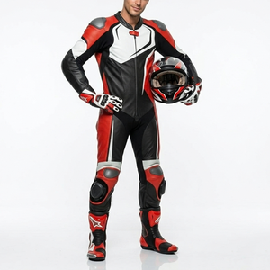 Combinaison de moto de course OEM de haute qualité, dernier style, en cuir véritable léger, vestes de motard nouvelle collection, combinaisons de motard en vente - Product Image 1