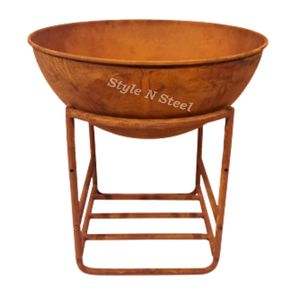 Luxury Iron Fire Pit with Heat Resistant Paint Freestanding Design Coal/Wood Burning Outdoor Heater - Product Image 2