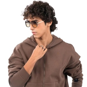 Sweat à capuche pour homme en molleton de coton épais, qualité professionnelle, sérigraphié et brodé, coupe oversize, impression personnalisée, luxe, vente en gros - Product Image 6