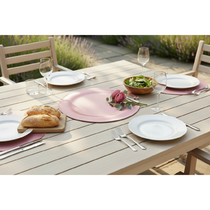 Luxury Pink <b>Round</b> Cotton Dining <b>Placemat</b> Decorative Table Linen Mat for Home Cafe Hotel Restaurant Use - Product Image 3
