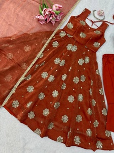 Exclusive Traditional Ladies <b>Fancy</b> Indian and Pakistani Anarkali Salwar <b>Suit</b> Available at Best Price From Indian Exporter - Product Image 4