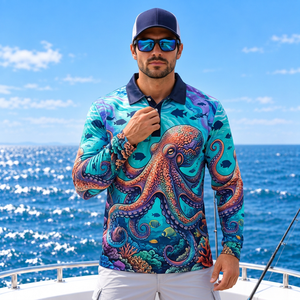 Polo de pêche léger 160 GSM pour hommes, vente en gros pour les magasins d'articles de sport - Product Image 6