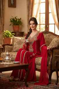 Vêtements islamiques traditionnels musulmans de Dubaï, kaftan à manches longues, abaya, jubbah, longueur au sol, mode ethnique pour femmes, grandes tailles - Product Image 3