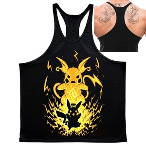 Camiseta sin mangas vintage para hombre con logo personalizado, de poliéster, informal, para verano, gimnasio, venta al por mayor, suministro del fabricante - Product Image 4