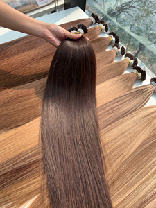 ผมต่อแบบปลายแบน NASA HAIR VIETNAM ซุปเปอร์ดับเบิ้ลดรอน เวอร์จิ้นแฮร์ สีน้ำตาล ผมเวียดนามแท้ 100% - Product Image 4